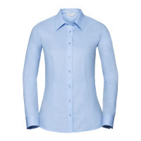 Russell Ladies LS Tailored Coolmax® Shirt Light Blue