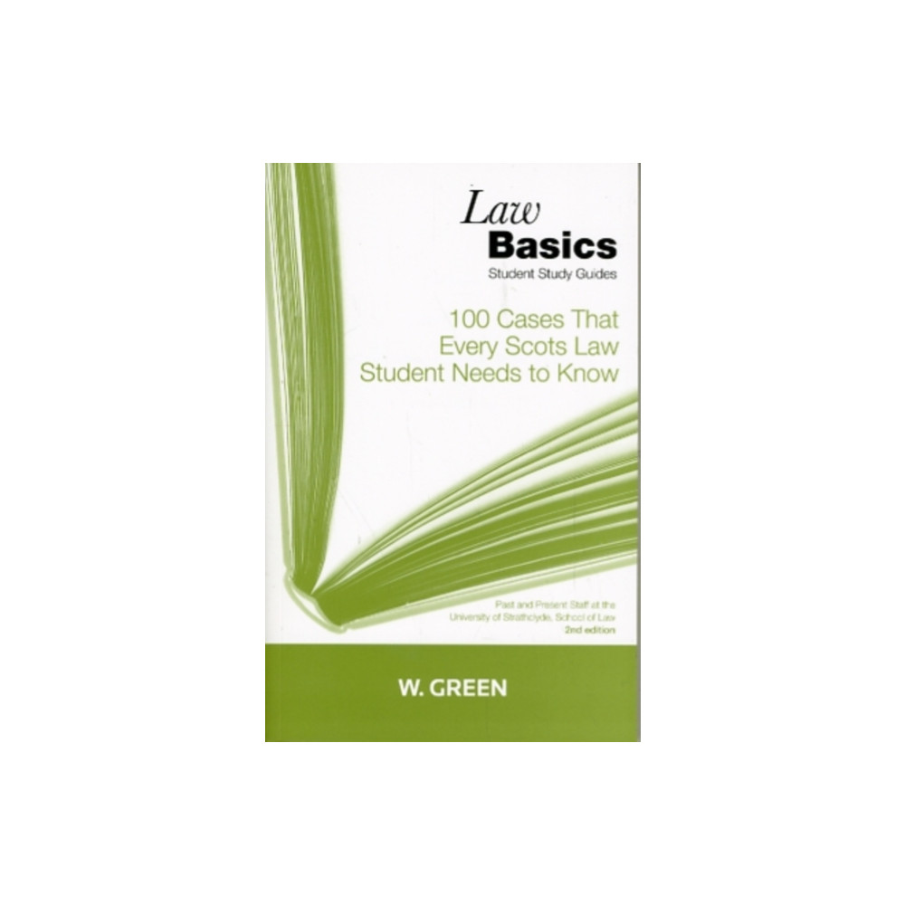 Produktbild för 100 Cases that Every Scots Law Student Needs to Know LawBasics (häftad, eng)