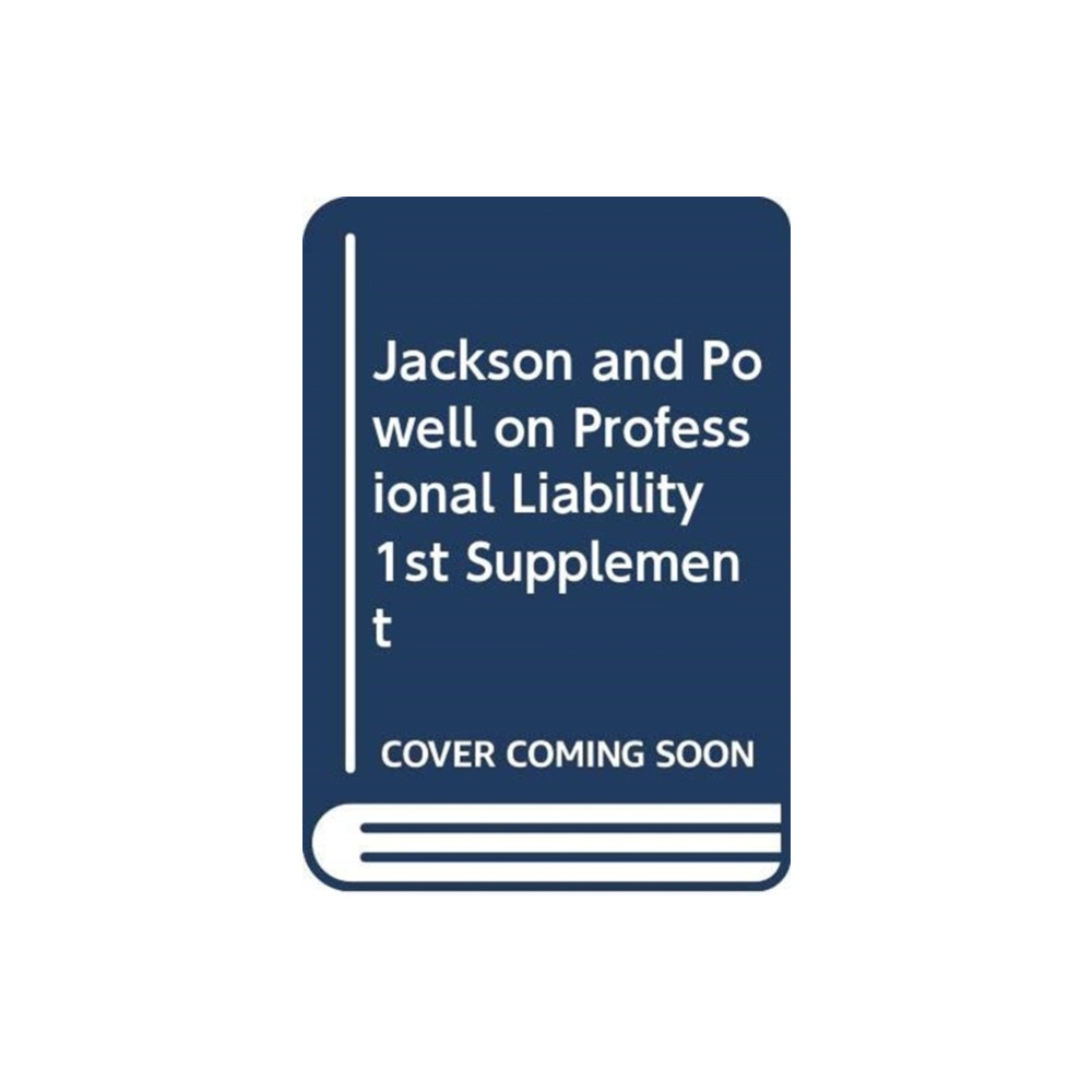 Produktbild för Jackson and Powell on Professional Liability (häftad, eng)