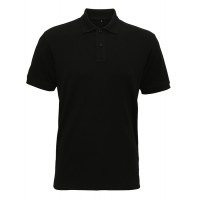 Asquith Men´s Super Smooth Knit Polo Black