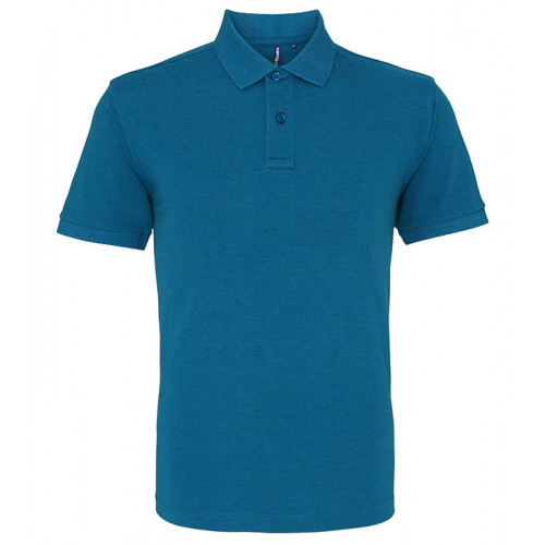 Asquith Men's Classic Polo Teal Heather