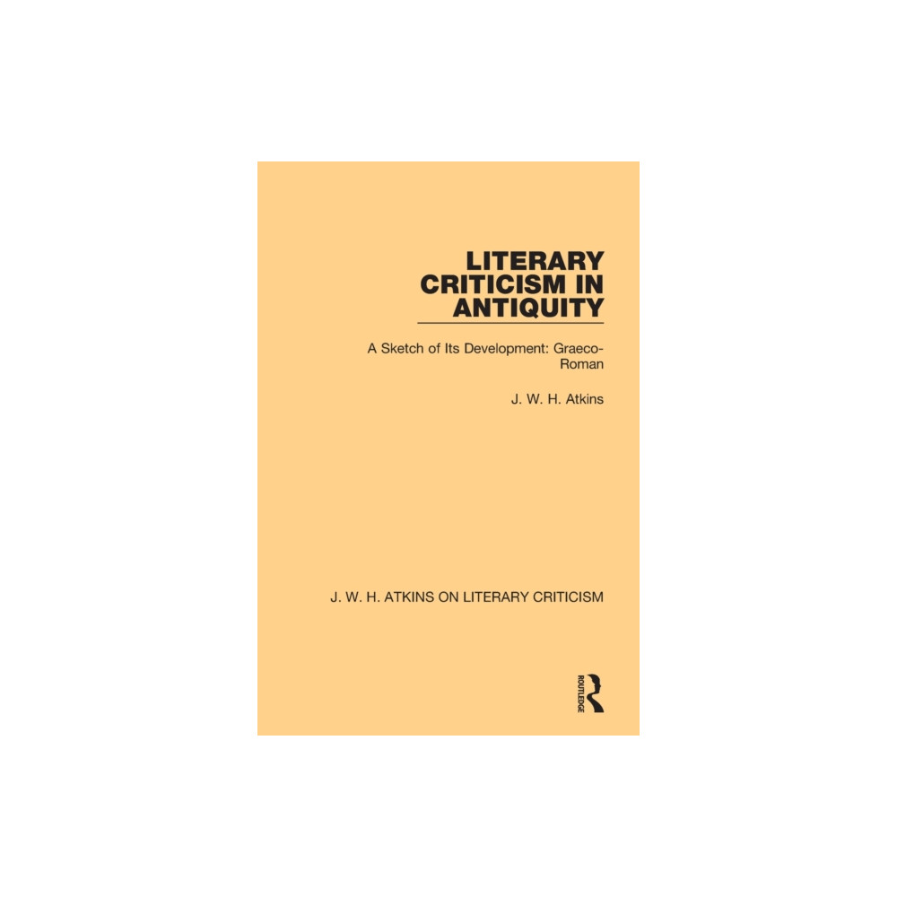Produktbild för Literary Criticism in Antiquity (häftad, eng)