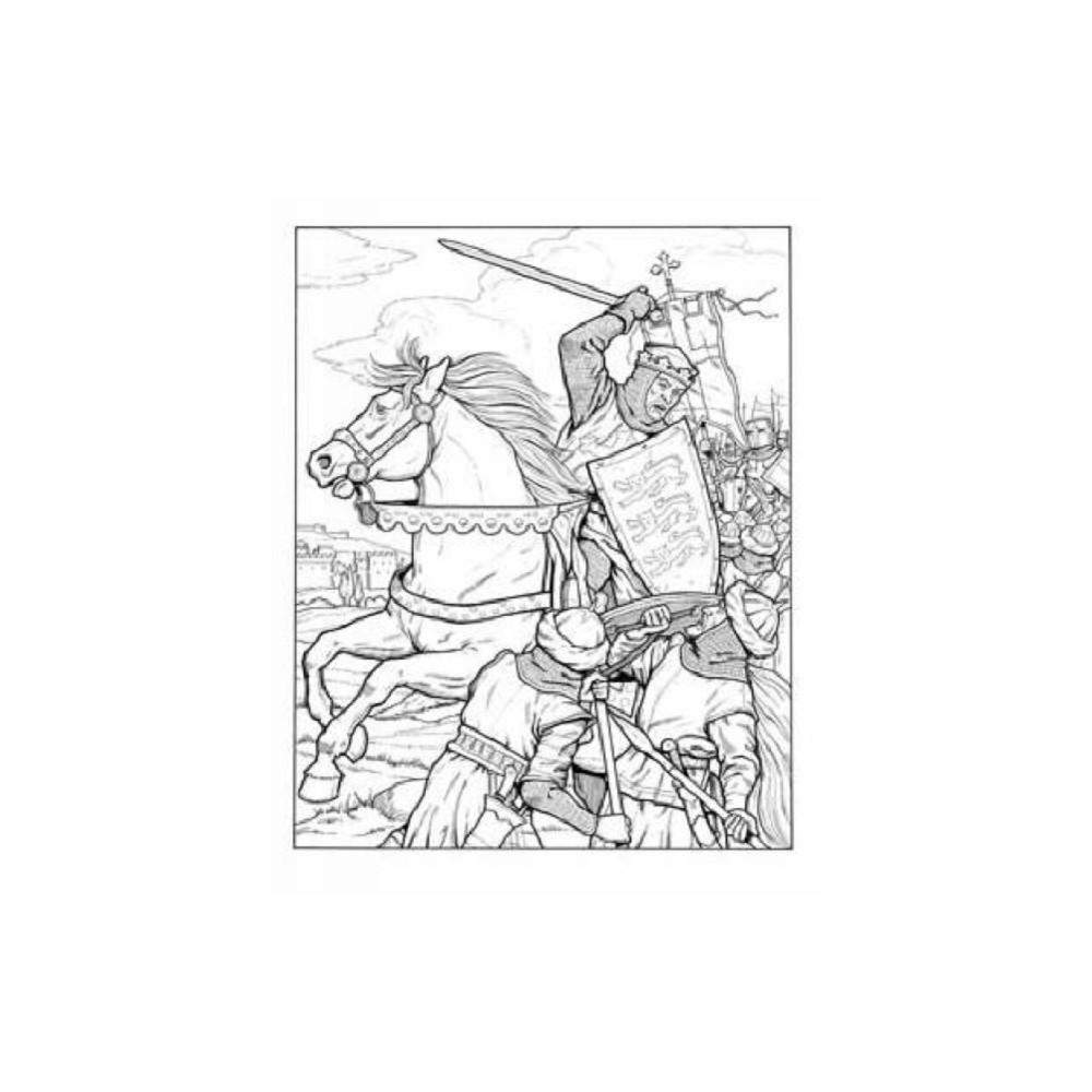 Produktbild för Kings and Queens of England Coloring Book (häftad, eng)