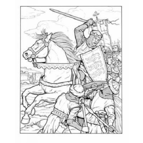 Dover publications inc. Kings and Queens of England Coloring Book (häftad, eng)