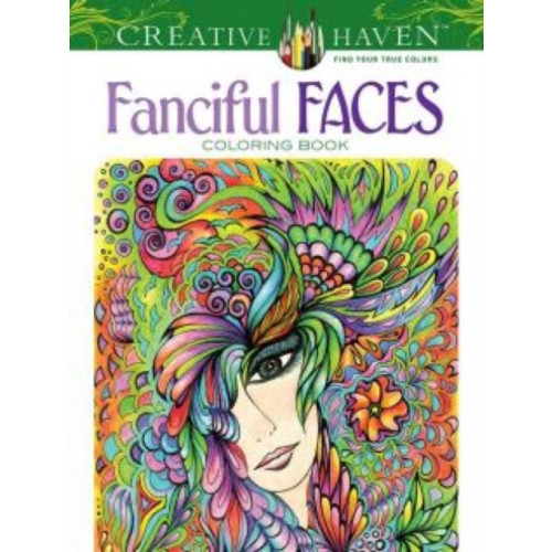 Dover publications inc. Creative Haven Fanciful Faces Coloring Book (häftad, eng)