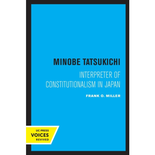 University of california press Minobe Tatsukichi (häftad, eng)