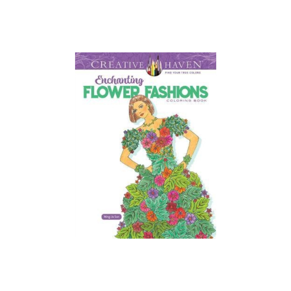 Produktbild för Creative Haven Enchanting Flower Fashions Coloring Book (häftad, eng)