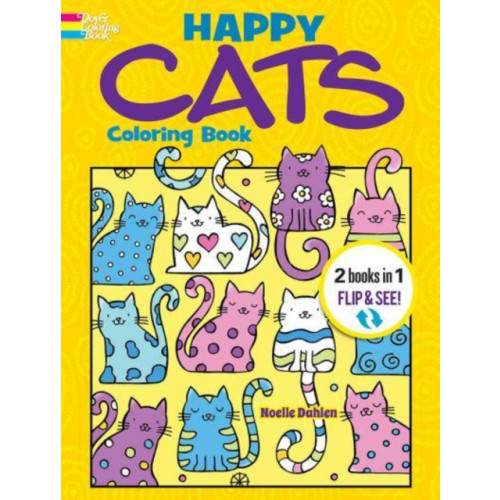 Dover publications inc. Happy Cats Coloring Book/Happy Cats Color by Number (häftad, eng)