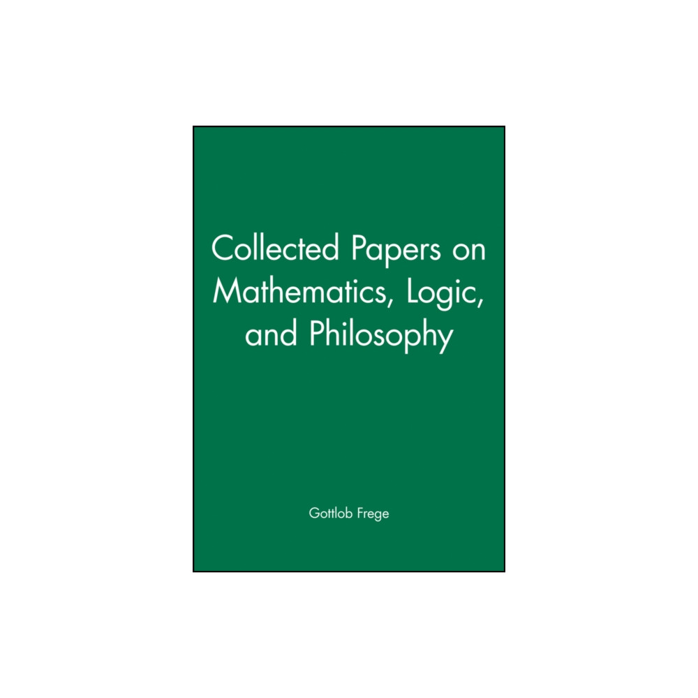 Produktbild för Collected Papers on Mathematics, Logic, and Philosophy (inbunden, eng)