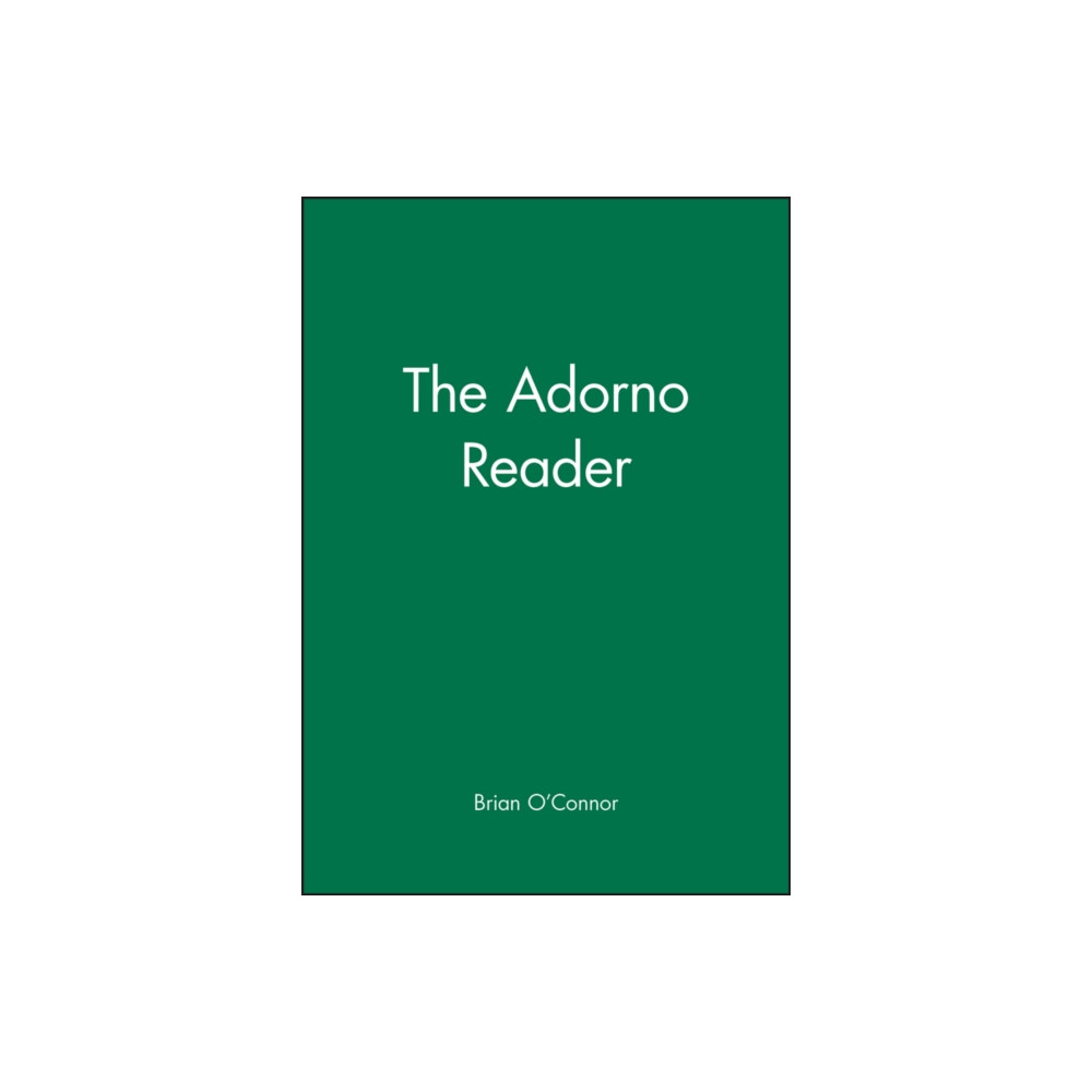 Produktbild för The Adorno Reader (häftad, eng)