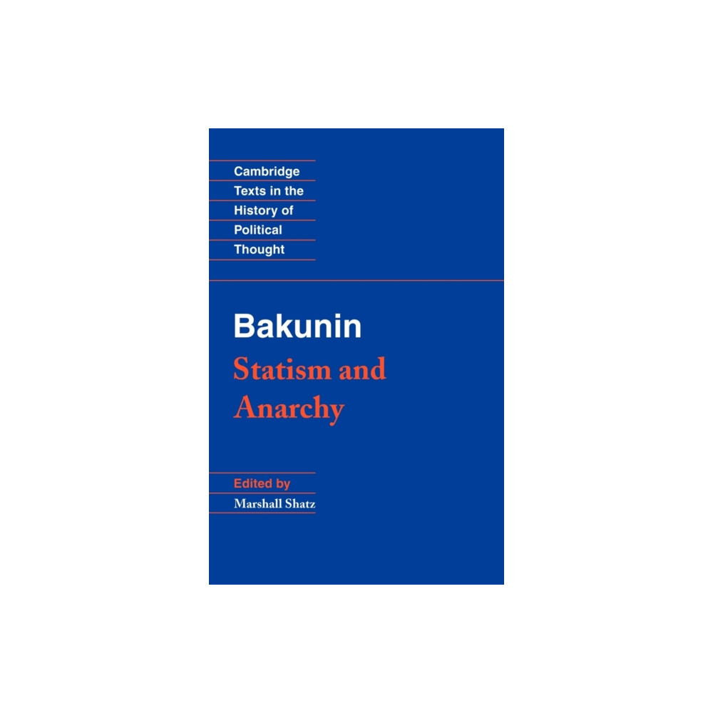 Produktbild för Bakunin: Statism and Anarchy (häftad, eng)