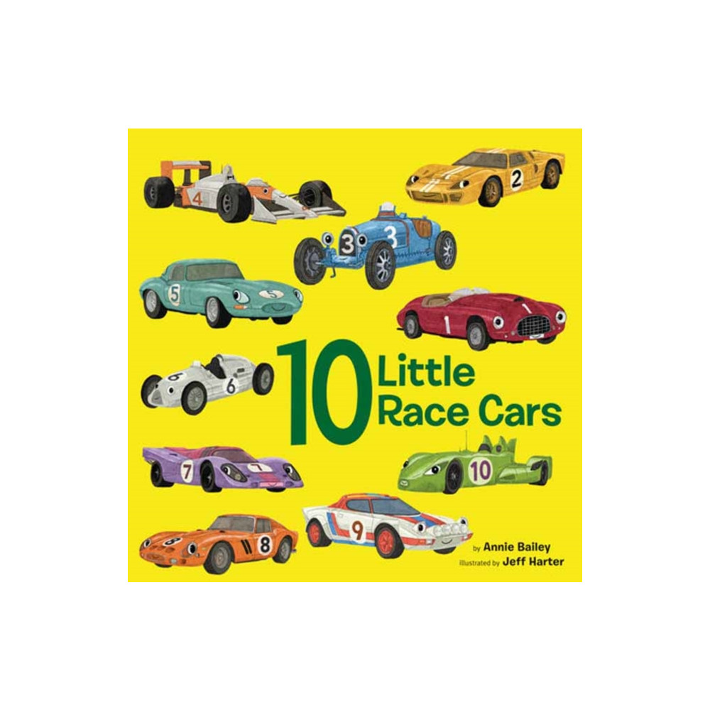 Produktbild för 10 Little Race Cars (bok, board book, eng)
