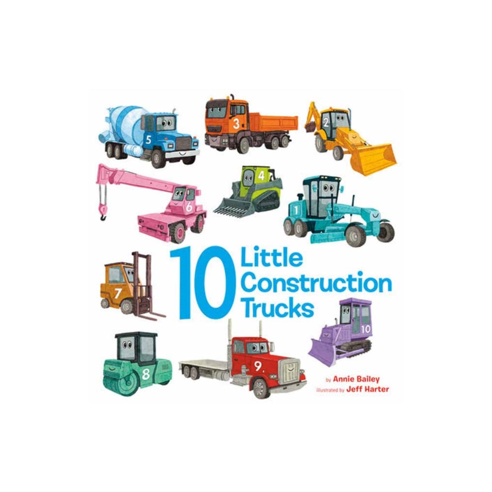 Produktbild för 10 Little Construction Trucks (bok, board book, eng)