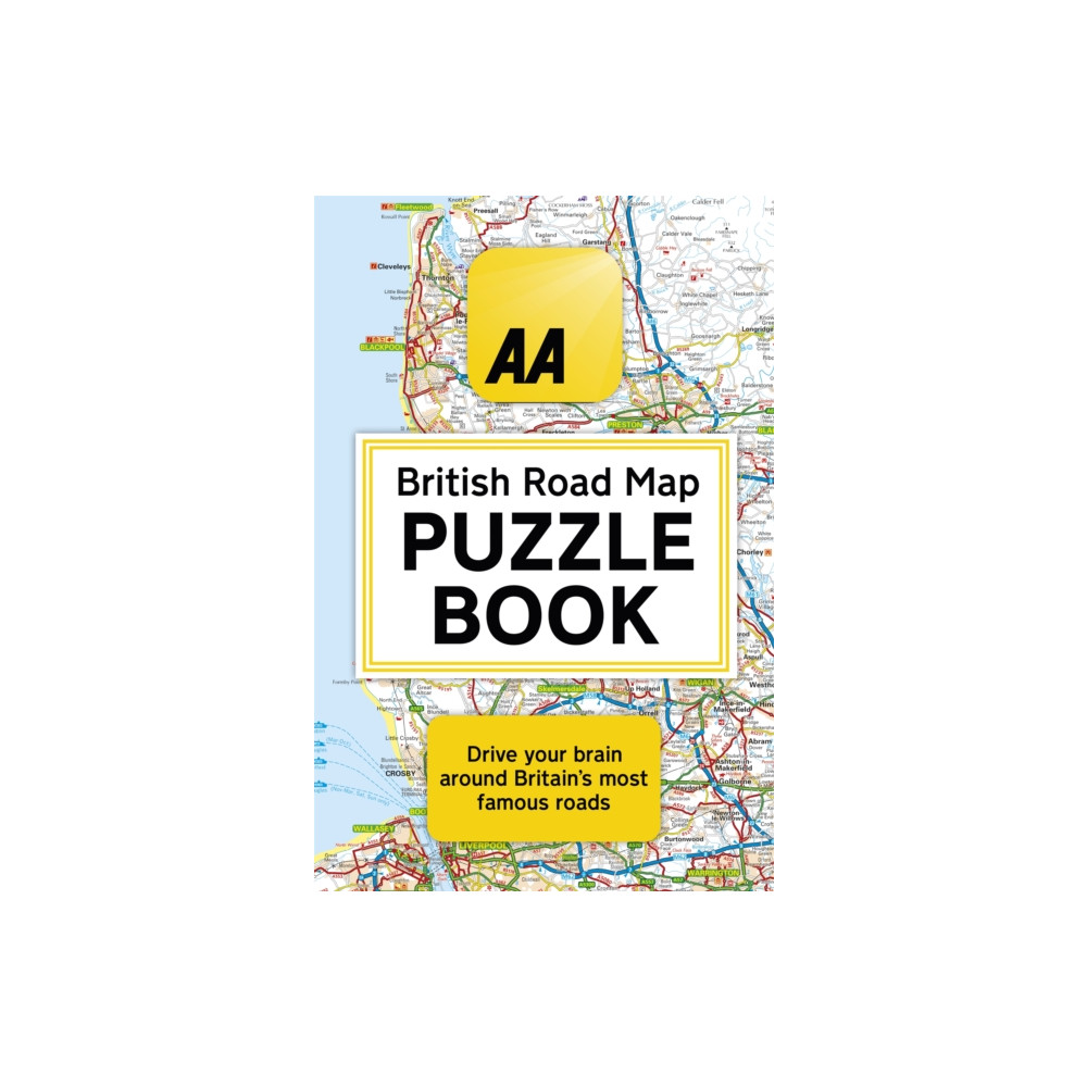 Produktbild för The AA British Road Map Puzzle Book (häftad, eng)