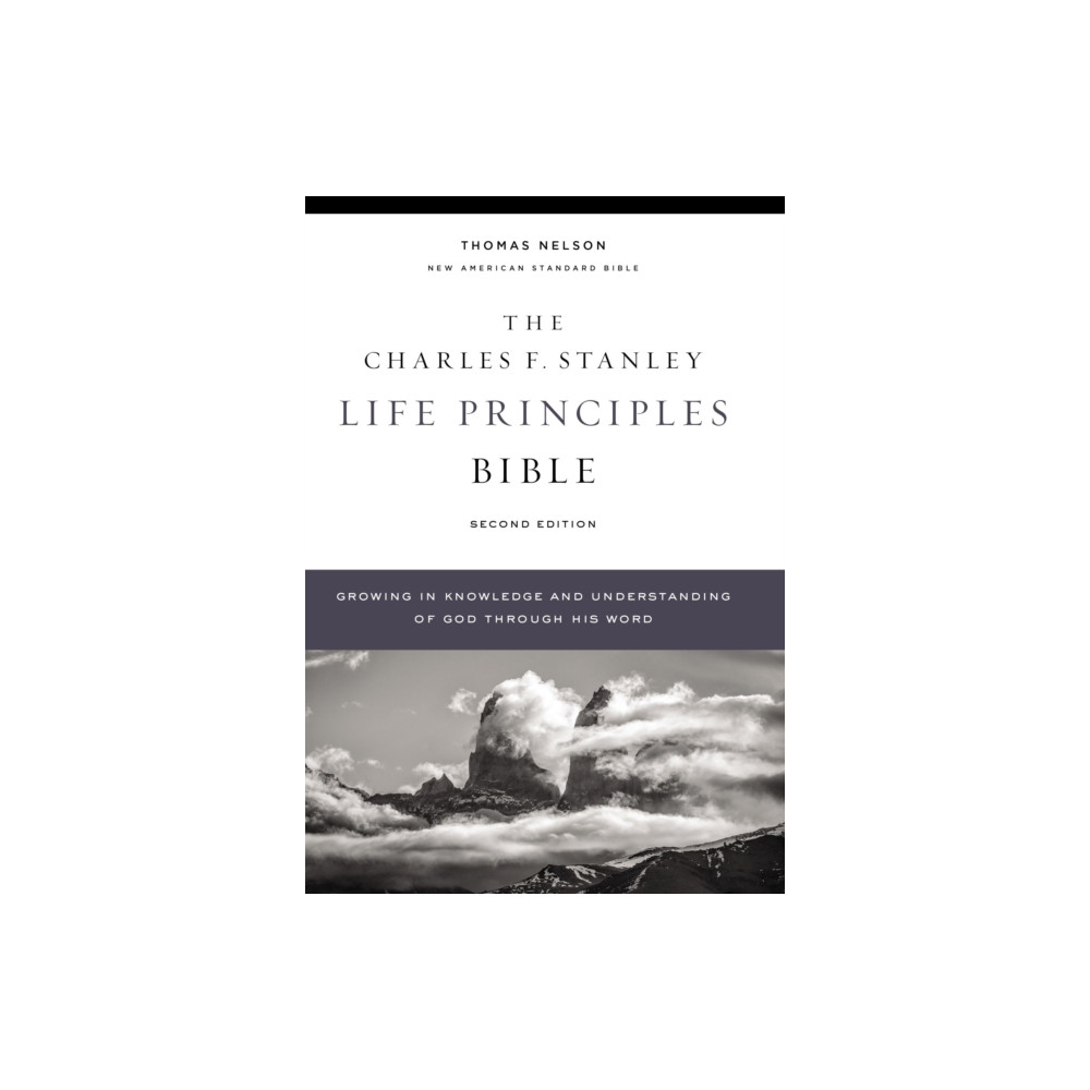 Produktbild för NASB, Charles F. Stanley Life Principles Bible, 2nd Edition, Hardcover, 1995 Text, Comfort Print (inbunden, eng)