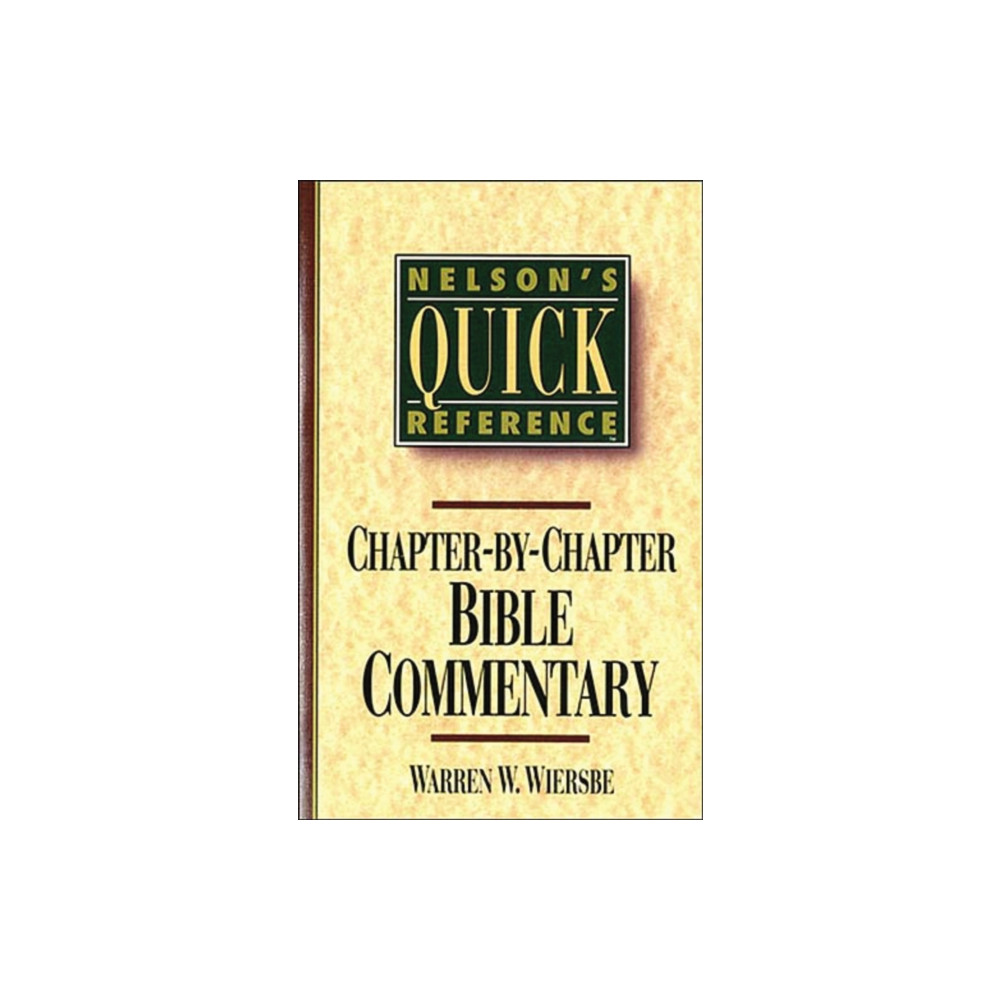 Produktbild för Nelson's Quick Reference Chapter-by-Chapter Bible Commentary (häftad, eng)