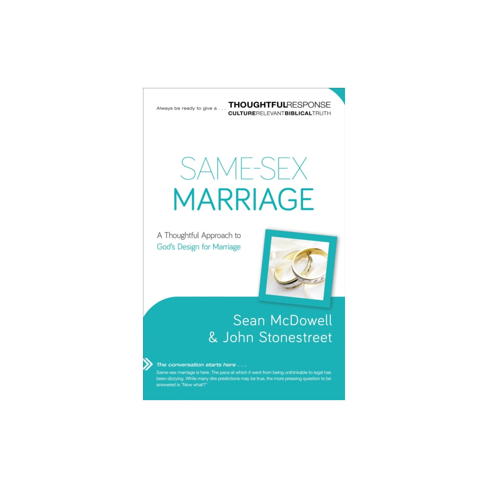 Produktbild för Same–Sex Marriage – A Thoughtful Approach to God`s Design for Marriage (häftad, eng)