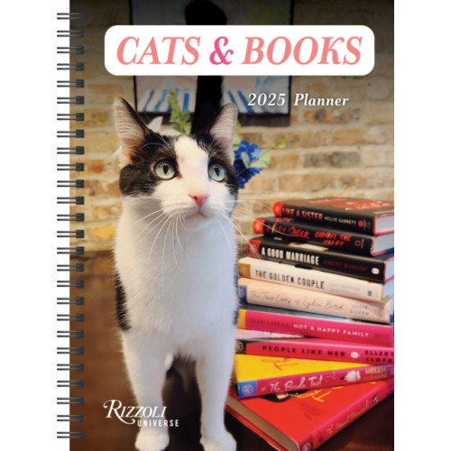 Universe Publishing Cats & Books 16-Month 2025 Planner Calendar