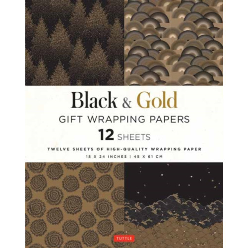 Tuttle Publishing Black & Gold Gift Wrapping Papers - 12 Sheets (häftad, eng)