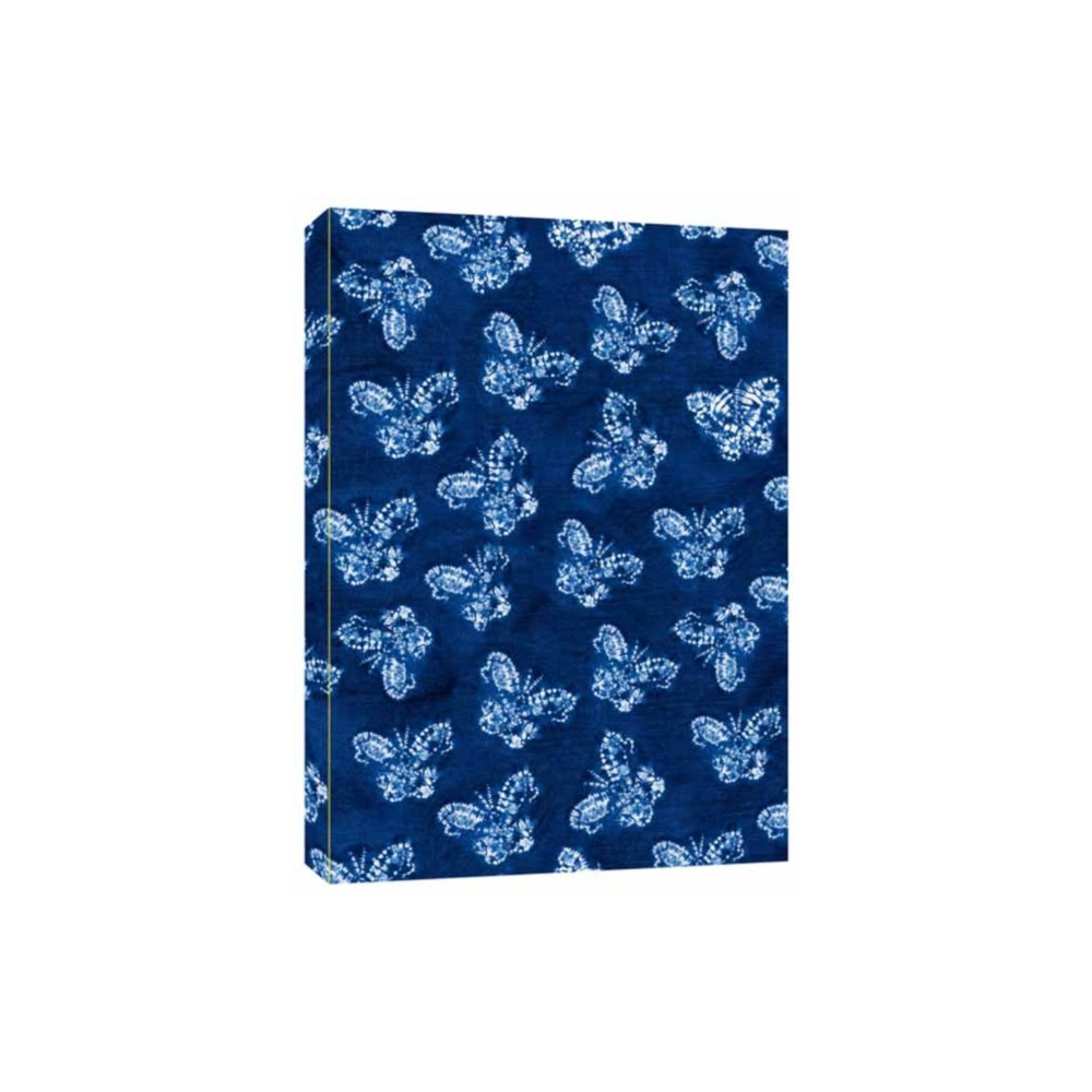 Produktbild för Shibori Indigo Butterflies Dotted Paperback Journal (häftad, eng)