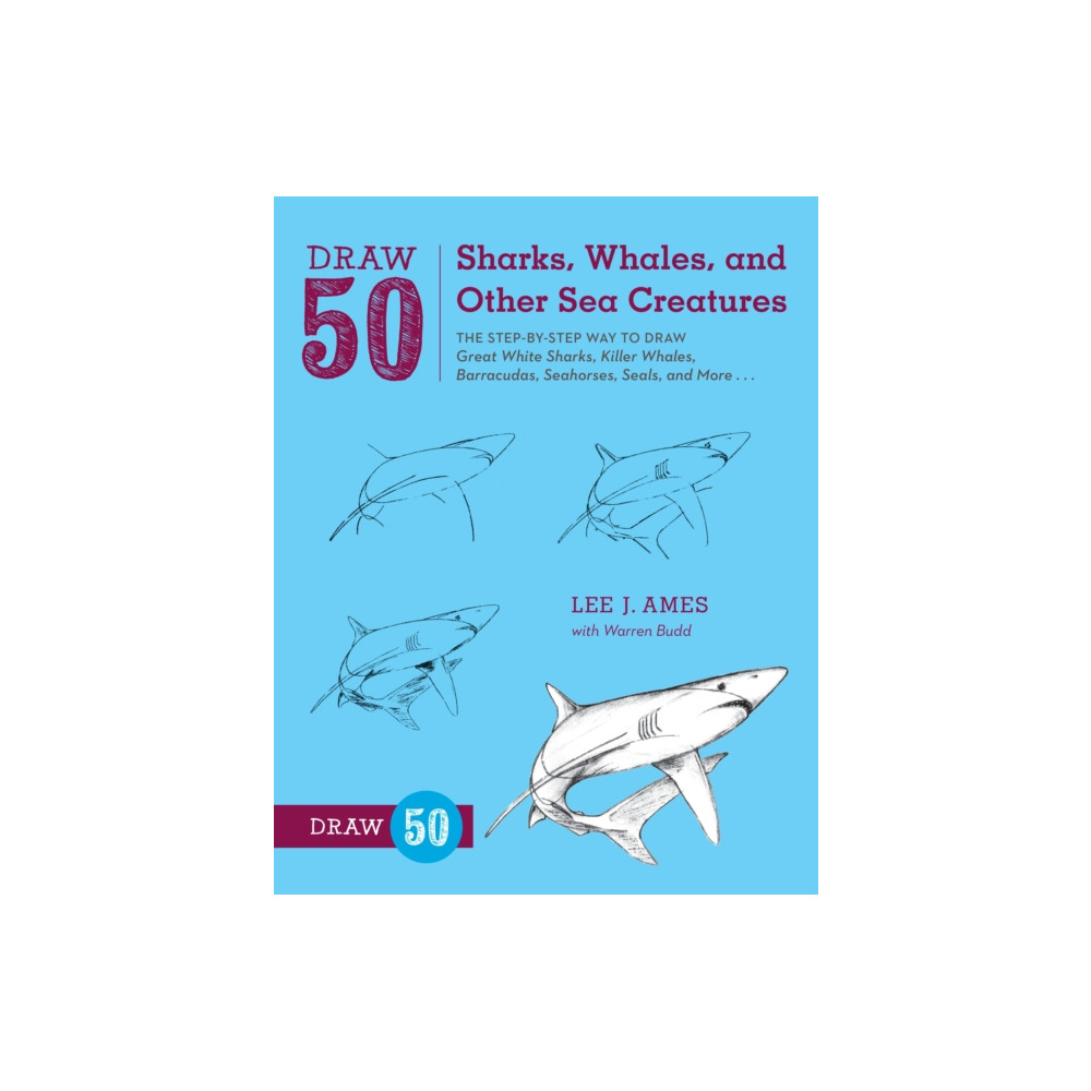 Produktbild för Draw 50 Sharks, Whales, and Other Sea Creatures (häftad, eng)
