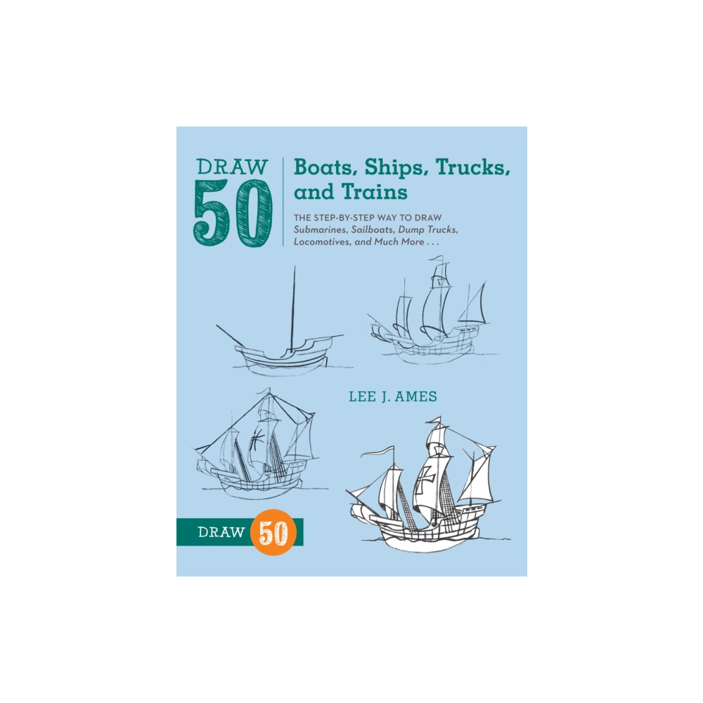 Produktbild för Draw 50 Boats, Ships, Trucks, and Trains (häftad, eng)