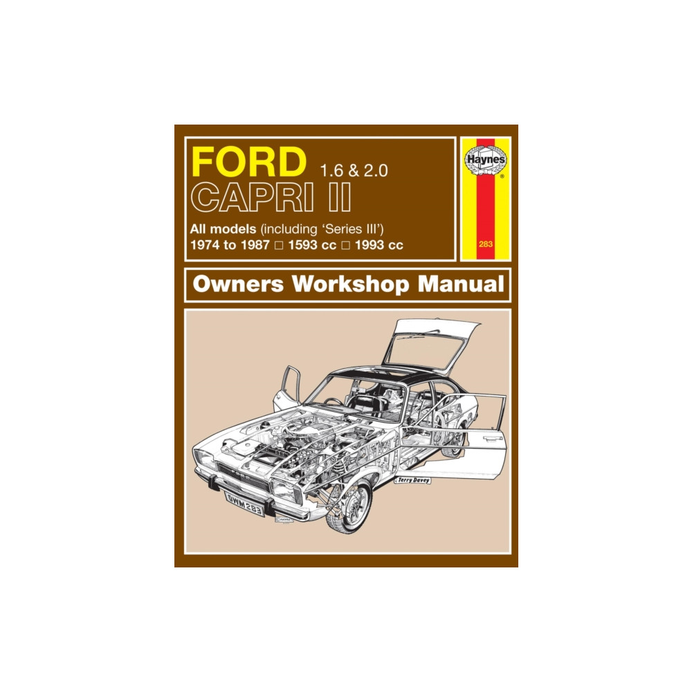 Produktbild för Ford Capri II (and III) 1.6 & 2.0 (74 - 87) Haynes Repair Manual (häftad, eng)