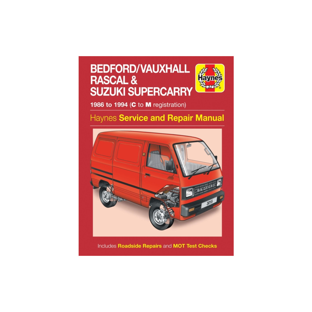 Produktbild för Bedford/Vauxhall Rascal & Suzuki Supercarry (86 - Oct 94) Haynes Repair Manual (häftad, eng)