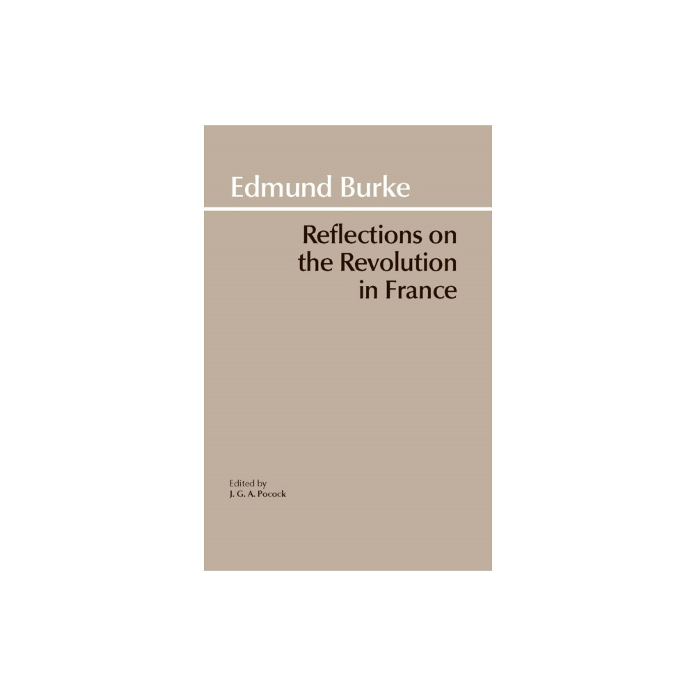Produktbild för Reflections on the Revolution in France (häftad, eng)