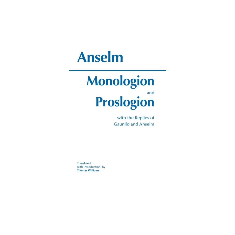 Produktbild för Monologion and Proslogion (häftad, eng)
