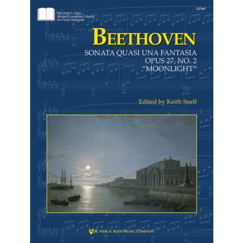 Beethoven: Sonata quasi una Fantasia, Op. 27, No. 2 "Moonlight Sonata" (bok, spiral, eng)