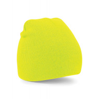 Beechfield Beanie Knitted Hat Fluorescent Yellow