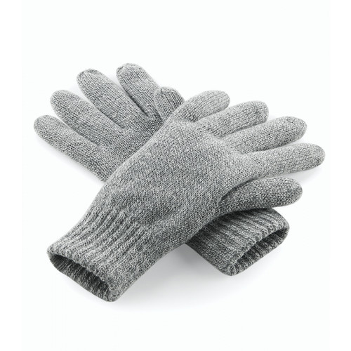 Beechfield Classic Thinsulate Gloves Heather Grey