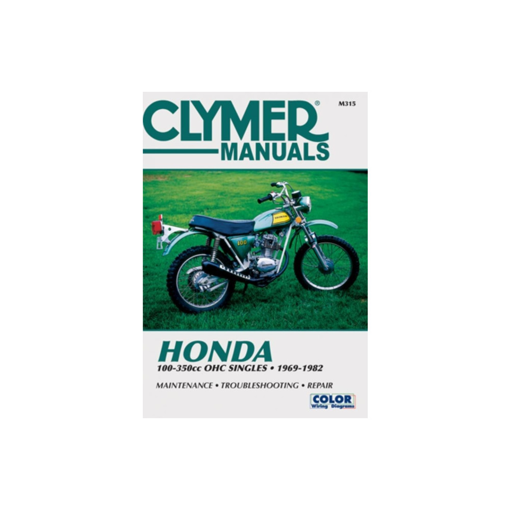Produktbild för Honda 100-350cc OHC Singles Motorcycle (1969-1982) Service Repair Manual (häftad, eng)
