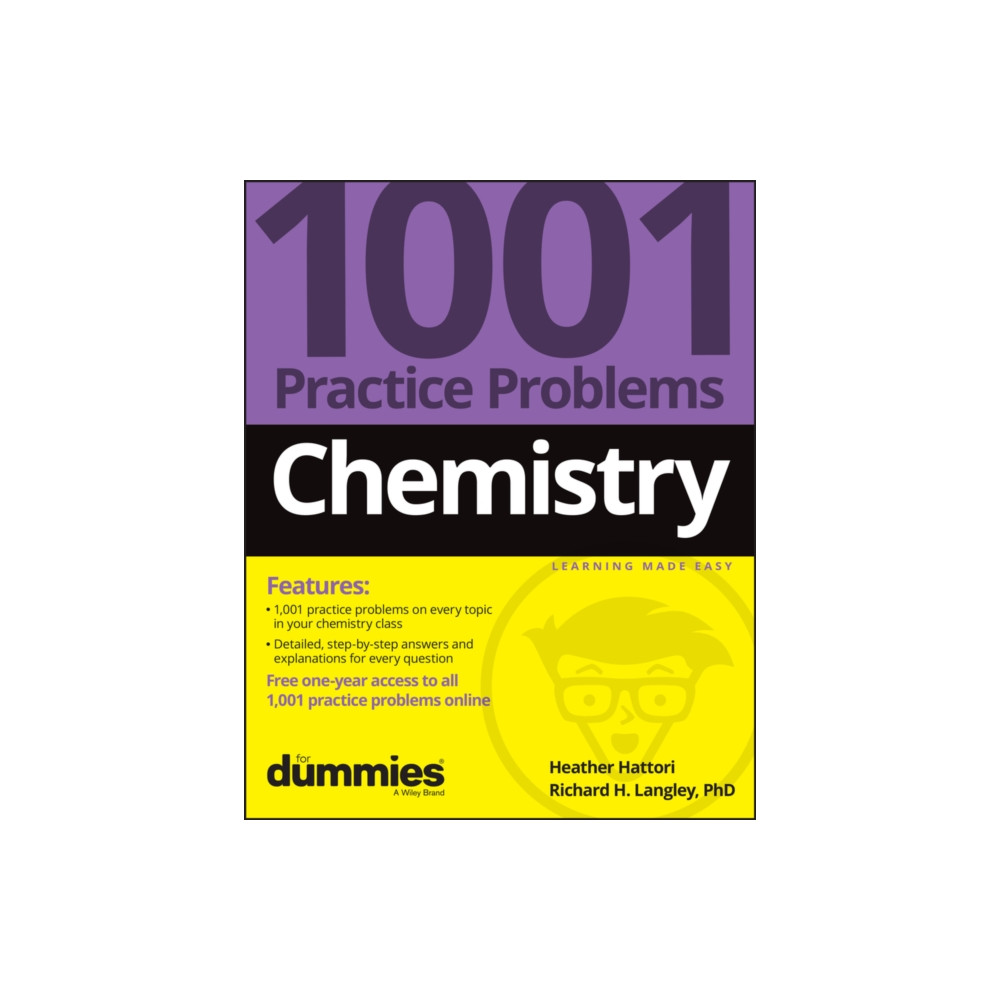 Produktbild för Chemistry: 1001 Practice Problems For Dummies (+ Free Online Practice) (häftad, eng)