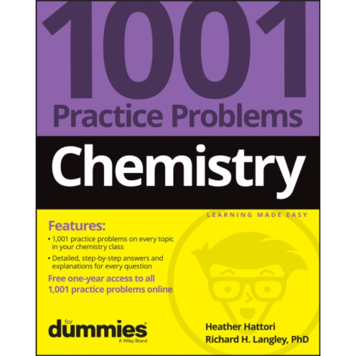 John Wiley & Sons Inc Chemistry: 1001 Practice Problems For Dummies (+ Free Online Practice) (häftad, eng)