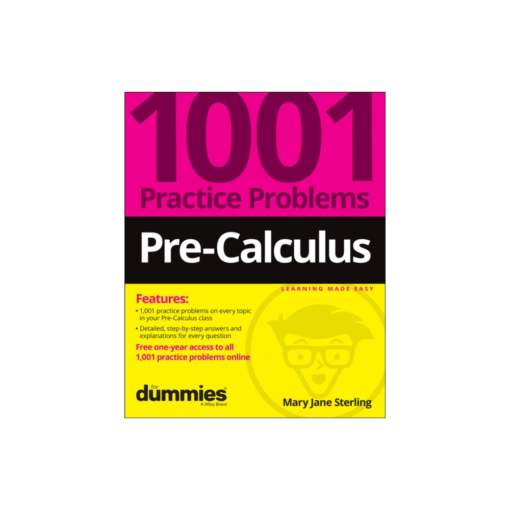 Produktbild för Pre-Calculus: 1001 Practice Problems For Dummies (+ Free Online Practice) (häftad, eng)
