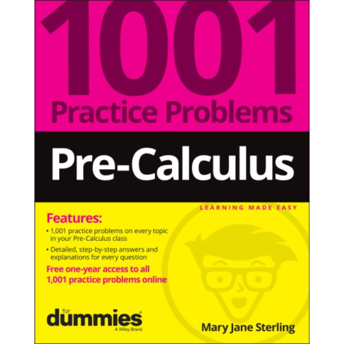 John Wiley & Sons Inc Pre-Calculus: 1001 Practice Problems For Dummies (+ Free Online Practice) (häftad, eng)