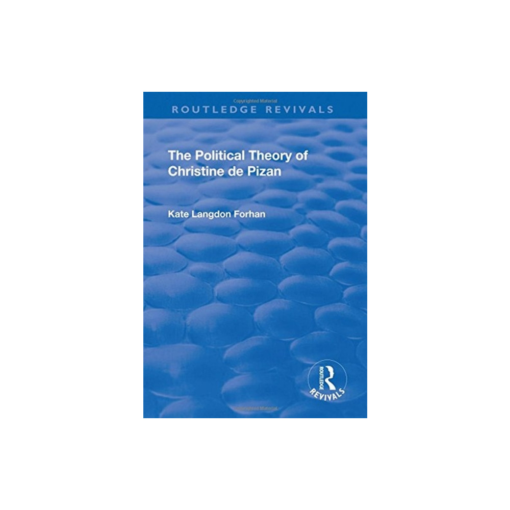 Produktbild för The Political Theory of Christine De Pizan (inbunden, eng)