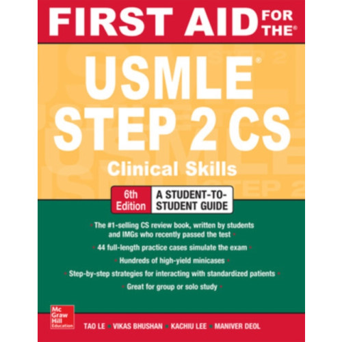 McGraw-Hill Education First Aid for the USMLE Step 2 CS, Sixth Edition (häftad, eng)