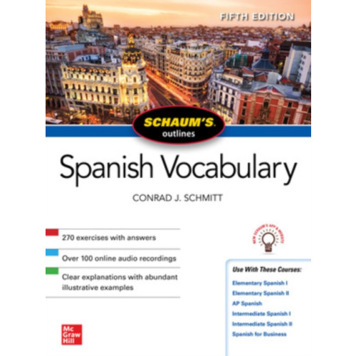 McGraw-Hill Education Schaum's Outline of Spanish Vocabulary, Fifth Edition (häftad, eng)