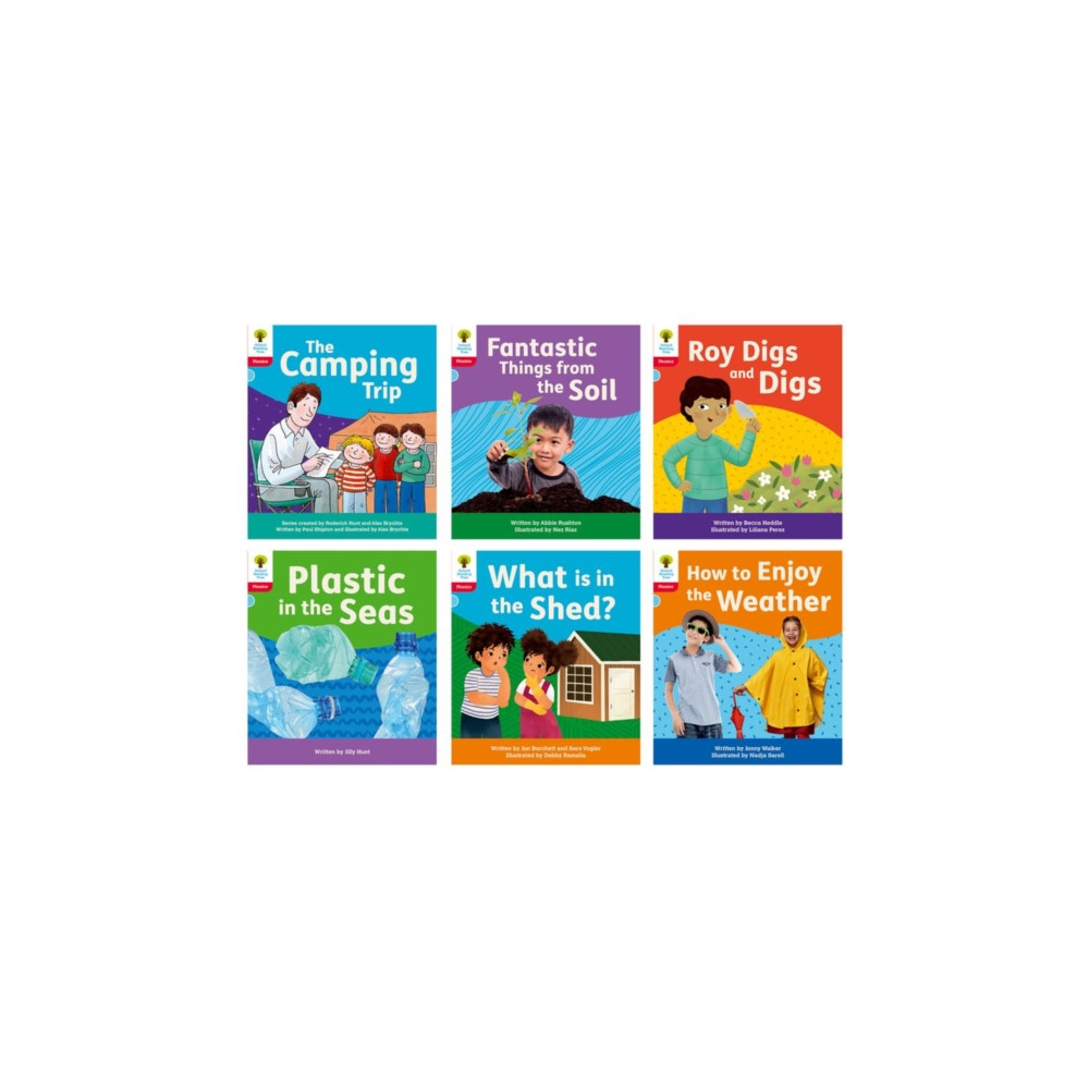Produktbild för Oxford Reading Tree: Floppy's Phonics Decoding Practice: Oxford Level 4: Mixed Pack of 6 (häftad, eng)