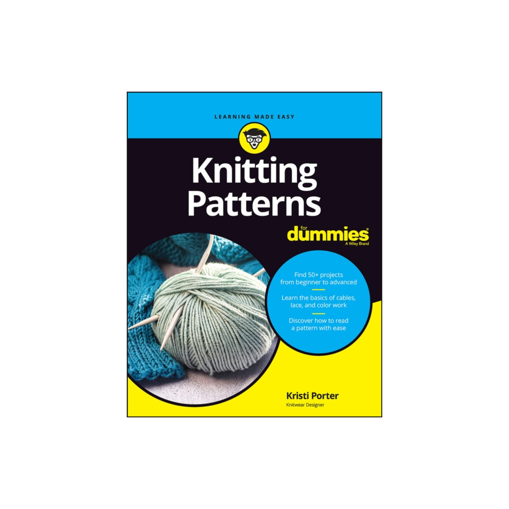 Produktbild för Knitting Patterns For Dummies (häftad, eng)