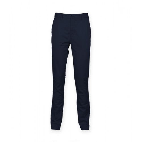 Front Row Men's Stretch Chinos Tag Free Navy