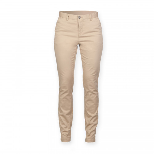 Front Row Ladies' Stretch Chinos Tag Free Stone