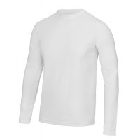 Just Cool Long Sleeve Cool T Artic White