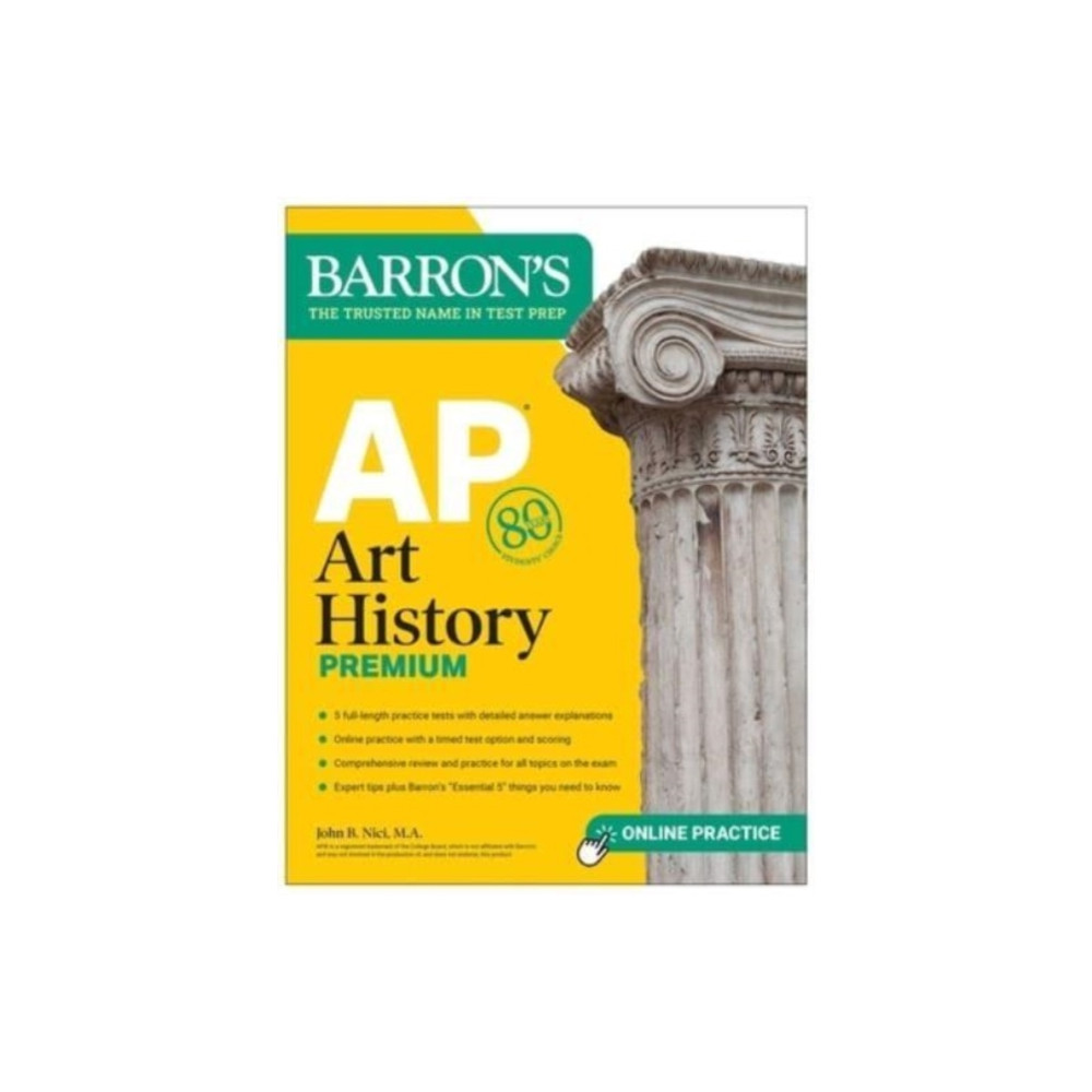 Produktbild för AP Art History Premium, Sixth Edition: Prep Book with 5 Practice Tests + Comprehensive Review + Online Practice (häftad, eng)