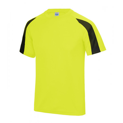 Just Cool Contrast Cool T Electric Yellow/Jet Black