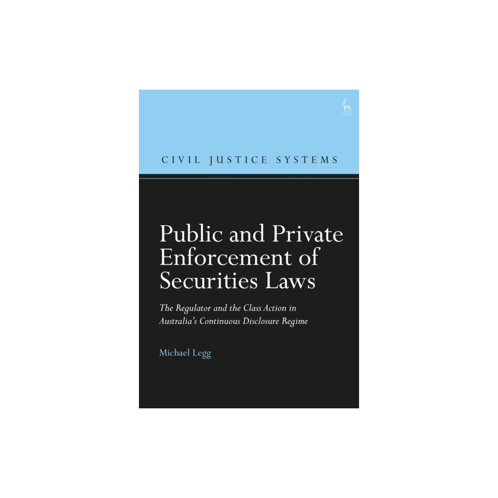 Produktbild för Public and Private Enforcement of Securities Laws (inbunden, eng)