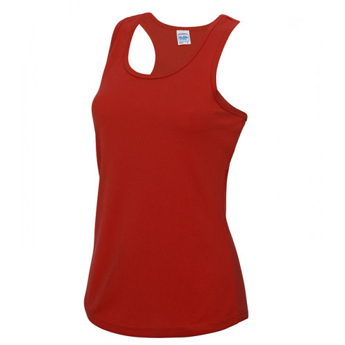 Just Cool Women's Cool Vest Fire Red